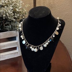 Black, white, gold Necklace